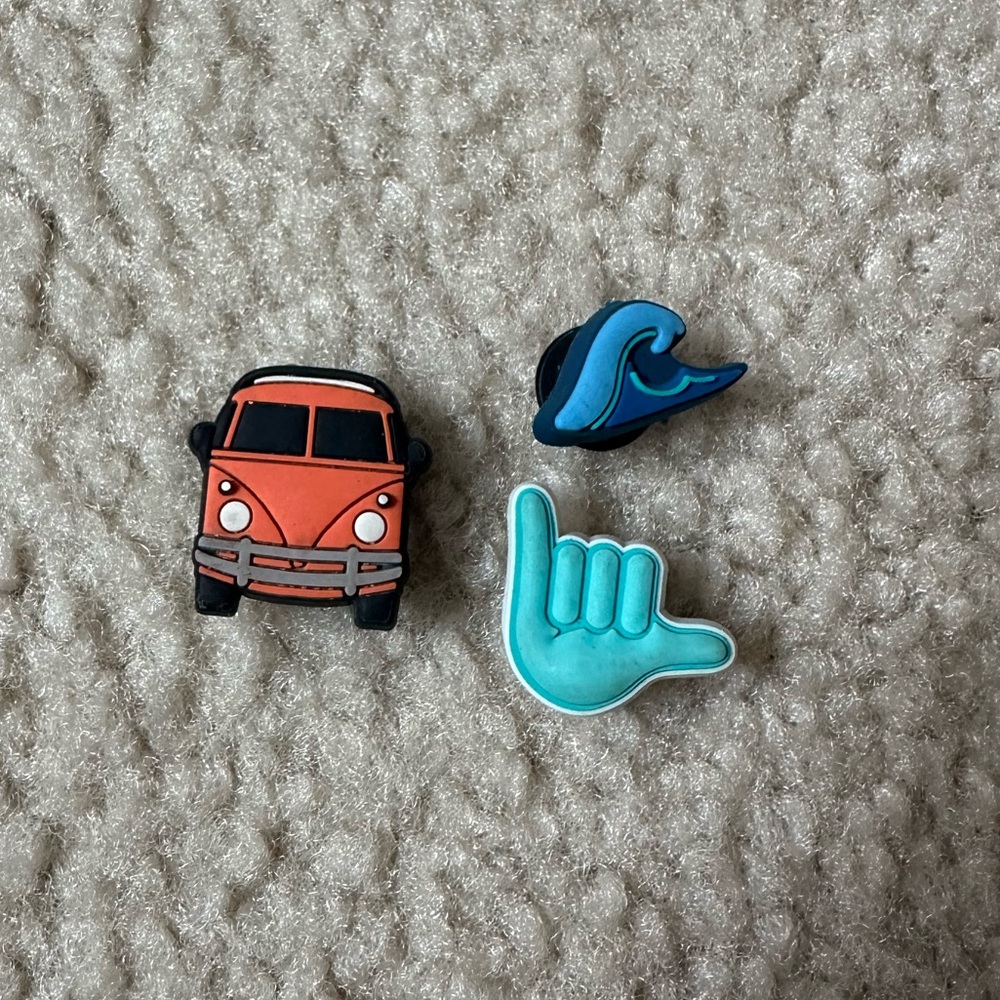Surf/Beach Crocs Jibbitz Shoe Charms Pack (3)